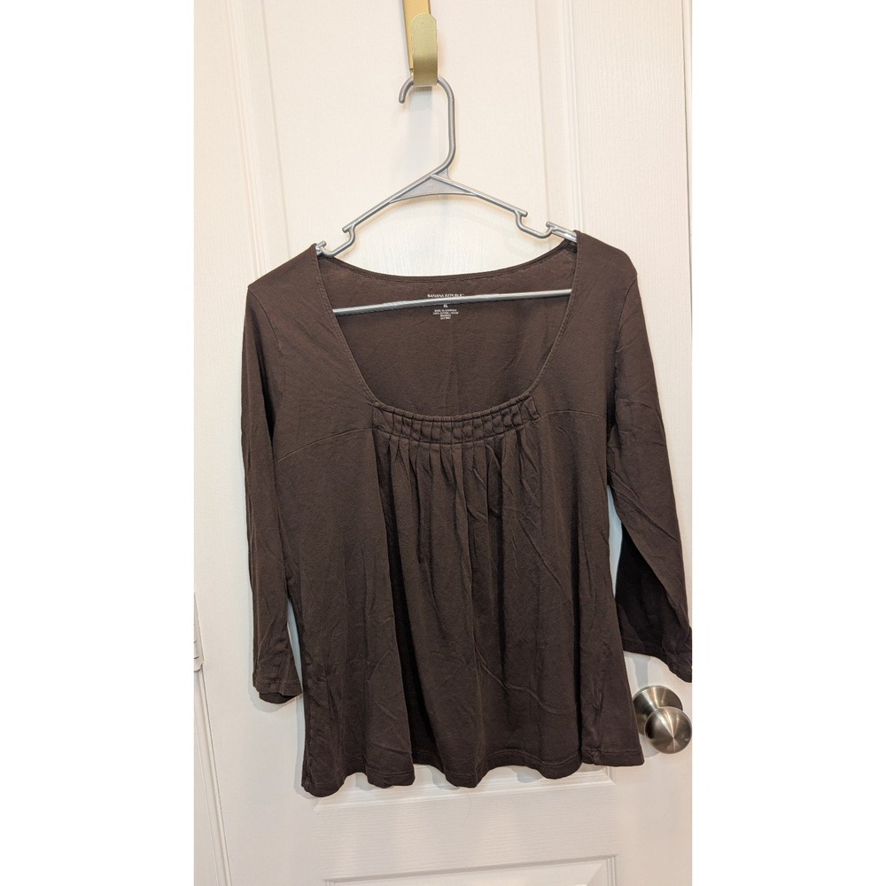 Banana Republic‎ 3/4 sleeve Top Brown XL